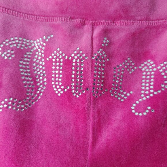Pink Juicy Couture Wide Leg Track Pants - Picture 2 of 4